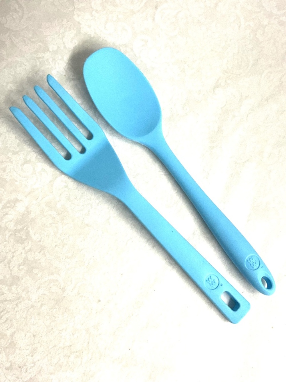 Weight Watchers  Silicone Fork and Spoon.  Blue.  New.